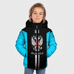 Куртка зимняя для мальчика Russia, цвет: 3D-светло-серый — фото 2