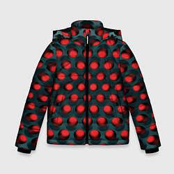 Зимняя куртка для мальчика Раскалённый красный 3Д