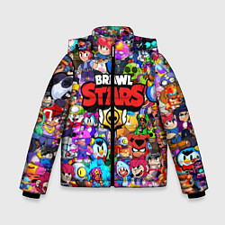 Куртка зимняя для мальчика BRAWL STARS ВСЕ ПЕРСОНАЖИ, цвет: 3D-черный