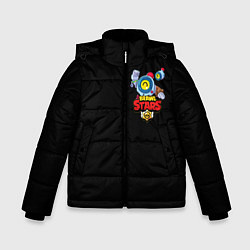 Куртка зимняя для мальчика BRAWL STARS NANI, цвет: 3D-черный