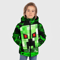 Куртка зимняя для мальчика MINECRAFT CREEPER, цвет: 3D-черный — фото 2