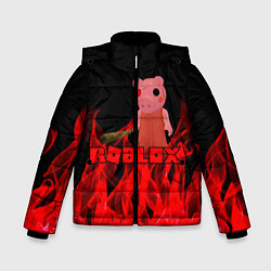 Куртка зимняя для мальчика ROBLOX: PIGGI, цвет: 3D-черный