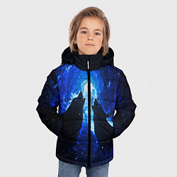 Куртка зимняя для мальчика ВОЛКИ D, цвет: 3D-светло-серый — фото 2