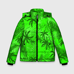 Куртка зимняя для мальчика ПАЛЬМЫ ЛЕТО TROPICAL, цвет: 3D-светло-серый