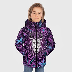Куртка зимняя для мальчика Лев Флора, цвет: 3D-черный — фото 2