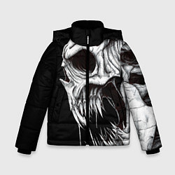 Куртка зимняя для мальчика Череп Z, цвет: 3D-черный