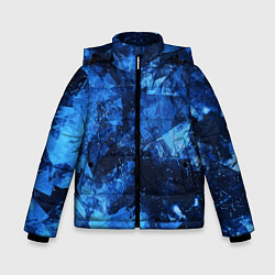 Куртка зимняя для мальчика Blue Abstraction, цвет: 3D-черный