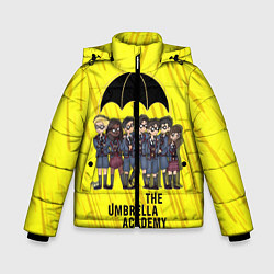 Куртка зимняя для мальчика The Umbrella Academy, цвет: 3D-черный