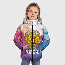 Куртка зимняя для мальчика РОССИЯ, цвет: 3D-черный — фото 2