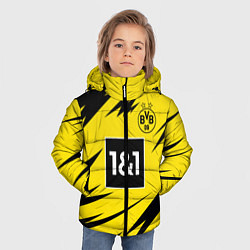 Куртка зимняя для мальчика Reus Borussia Dortmund 20-21, цвет: 3D-черный — фото 2