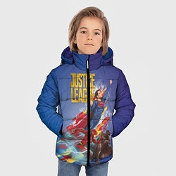 Куртка зимняя для мальчика Justice League, цвет: 3D-светло-серый — фото 2