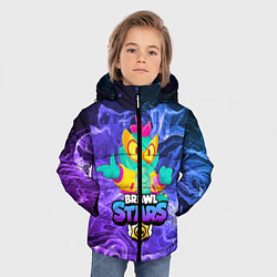Куртка зимняя для мальчика BRAWL STARS DEXTER, цвет: 3D-черный — фото 2