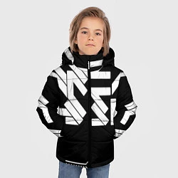 Куртка зимняя для мальчика КИБЕРПАНК СИМВОЛ, цвет: 3D-черный — фото 2