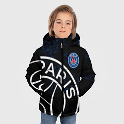 Куртка зимняя для мальчика ПСЖ, цвет: 3D-черный — фото 2