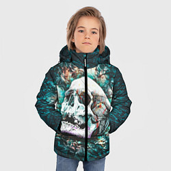 Куртка зимняя для мальчика Череп, цвет: 3D-черный — фото 2