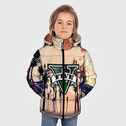 Куртка зимняя для мальчика GTA, цвет: 3D-черный — фото 2