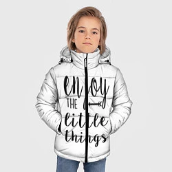 Куртка зимняя для мальчика Enjoy, цвет: 3D-черный — фото 2