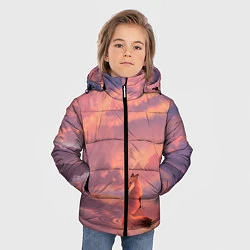Куртка зимняя для мальчика Лиса и небеса 2, цвет: 3D-черный — фото 2