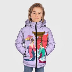 Куртка зимняя для мальчика Geishas, цвет: 3D-черный — фото 2