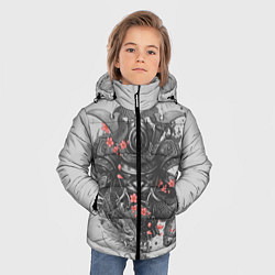 Куртка зимняя для мальчика Samurai, цвет: 3D-светло-серый — фото 2