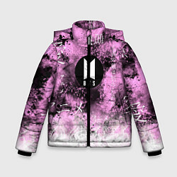 Куртка зимняя для мальчика BTS, цвет: 3D-светло-серый