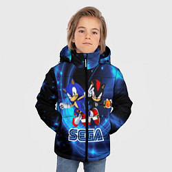 Куртка зимняя для мальчика Sonic SEGA, цвет: 3D-черный — фото 2