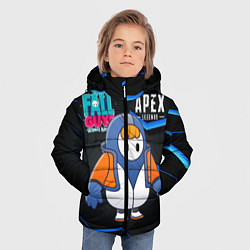 Куртка зимняя для мальчика Fall Guys Apex Legends, цвет: 3D-черный — фото 2