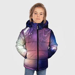 Куртка зимняя для мальчика Абстракция, цвет: 3D-светло-серый — фото 2