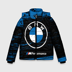 Куртка зимняя для мальчика BMW БМВ, цвет: 3D-красный