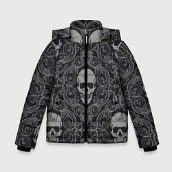 Куртка зимняя для мальчика Skulls, цвет: 3D-светло-серый