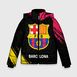 Куртка зимняя для мальчика BARCELONA БАРСЕЛОНА, цвет: 3D-черный
