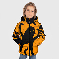 Куртка зимняя для мальчика Кот- мем, цвет: 3D-черный — фото 2