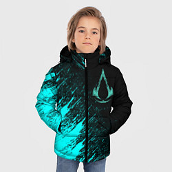 Куртка зимняя для мальчика Assassins Creed Valhalla, цвет: 3D-светло-серый — фото 2