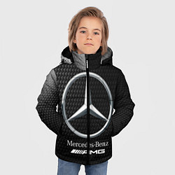 Куртка зимняя для мальчика MERCEDES МЕРСЕДЕС, цвет: 3D-черный — фото 2