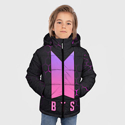Куртка зимняя для мальчика BTS, цвет: 3D-черный — фото 2
