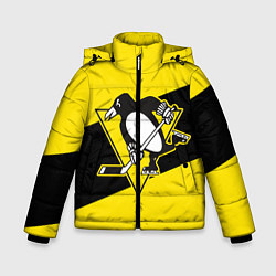 Куртка зимняя для мальчика Питтсбург Пингвинз, цвет: 3D-черный