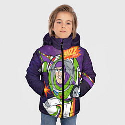 Куртка зимняя для мальчика Buzz Lightyear, цвет: 3D-черный — фото 2