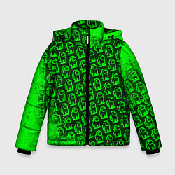 Куртка зимняя для мальчика AMONG US АМОНГ АС, цвет: 3D-светло-серый