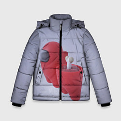 Куртка зимняя для мальчика Among Us - Human, цвет: 3D-черный