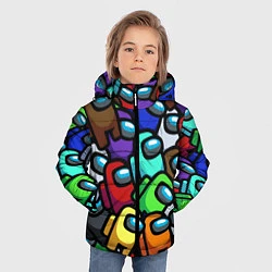 Куртка зимняя для мальчика Among us, цвет: 3D-красный — фото 2