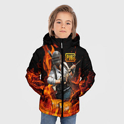 Куртка зимняя для мальчика PUBG, цвет: 3D-светло-серый — фото 2