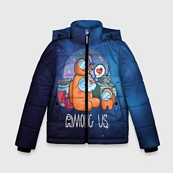 Куртка зимняя для мальчика Among Us Space, цвет: 3D-черный