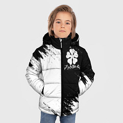 Куртка зимняя для мальчика ЧЁРНЫЙ КЛЕВЕР BLACK CLOVER, цвет: 3D-светло-серый — фото 2