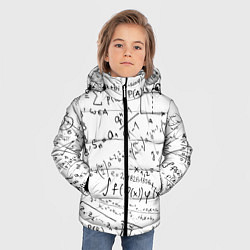 Куртка зимняя для мальчика Мама,я математик!, цвет: 3D-черный — фото 2