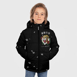 Куртка зимняя для мальчика Тигр спина, цвет: 3D-светло-серый — фото 2