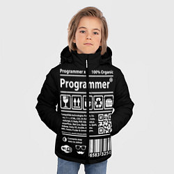 Куртка зимняя для мальчика Programmer, цвет: 3D-черный — фото 2