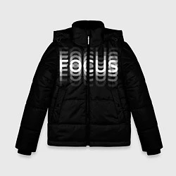 Куртка зимняя для мальчика FOCUS: WHITE, цвет: 3D-черный