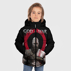 Куртка зимняя для мальчика God of War, цвет: 3D-светло-серый — фото 2