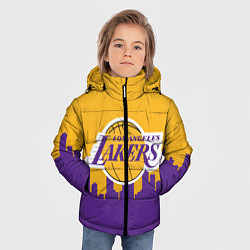 Куртка зимняя для мальчика LOS ANGELES LAKERS, цвет: 3D-черный — фото 2