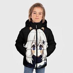 Куртка зимняя для мальчика Genshin Impact Paimon, цвет: 3D-черный — фото 2